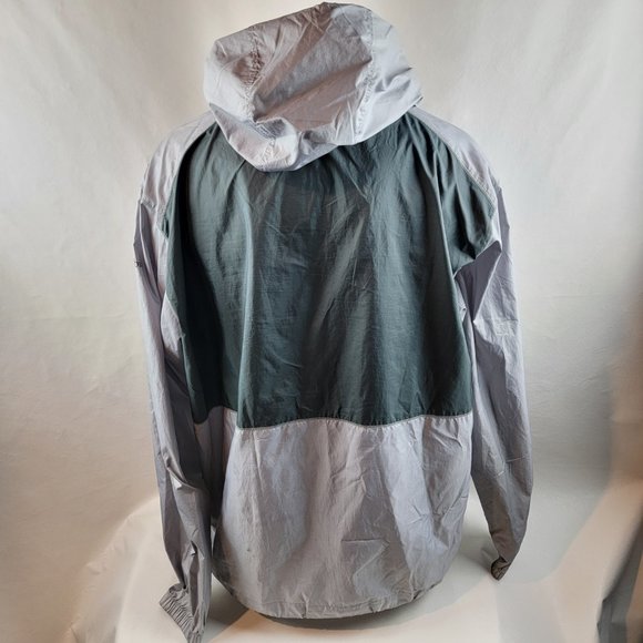 Columbia Jacket Mens Large Grey Flash Forward Windbreaker Packable Central State - Picture 10 of 13